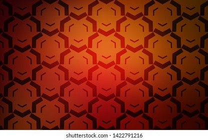 Dark Red vector template with curved lines. Colorful geometric sample with gradient lines.  Template for cell phone screens.