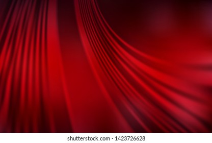 Dark Red vector template with curved lines. An elegant bright illustration with gradient. A completely new template for your design.