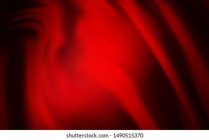 Dark Red vector template with curved lines. Geometric illustration in abstract style with gradient.  A new texture for your  ad, booklets, leaflets.