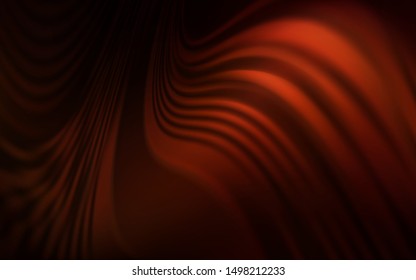 Dark Red vector template with curved lines. Geometric illustration in abstract style with gradient.  Abstract style for your business design.