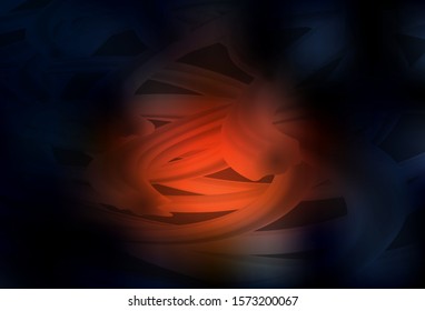 Dark Red vector template with curved lines. Shining colorful illustration in simple style. Colorful wave pattern for your design.