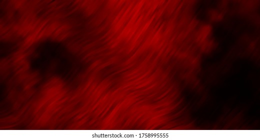 Plantilla de vector rojo oscuro con líneas curvas. Muestra brillante con líneas inclinadas coloridas, formas. Patrón para anuncios, anuncios.