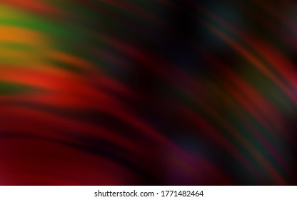 Dark Red vector template with curved lines. Brand new colorful illustration in simple style. A completely new template for your design.