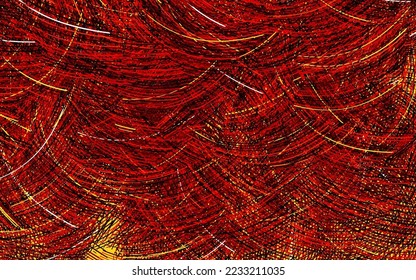 Dark Red vector template with curved lines. Colorful abstract illustration with gradient lines. Texture for booklets, leaflets.