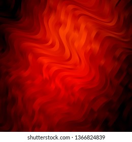 Dark Red vector template with curves. Brand new colorful illustration with bent lines. Pattern for commercials, ads.