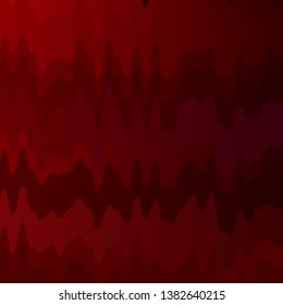 Dark Red vector template with curves. Abstract gradient illustration with wry lines. Pattern for websites, landing pages.