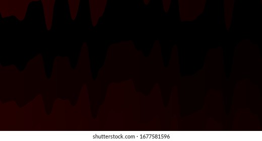 Dark Red vector template with curves. Colorful illustration in circular style with lines. Smart design for your promotions.