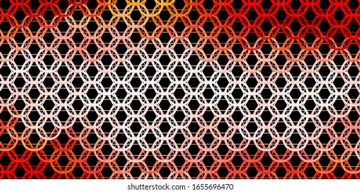 Dark Red vector template with esoteric signs. Colorful vintage illustration with gradient alchemy shapes. Design for magic, spiritual events.