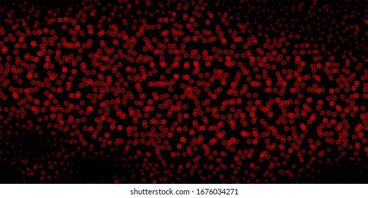 Dark Red vector template with esoteric signs. Abstract illustration with gothic gradient shapes. Simple base for your occult design.