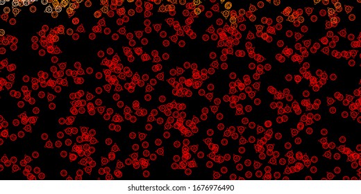 Dark Red vector template with esoteric signs. Abstract illustration with gothic gradient shapes. Background for esoteric, mystic designs.