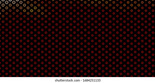 Dark Red vector template with esoteric signs. Illustration with magical signs of spiritual power. Design for magic, spiritual events.