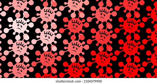 Dark red vector template with flu signs. Colorful abstract illustration with gradient medical shapes. Best design for quarantine events.