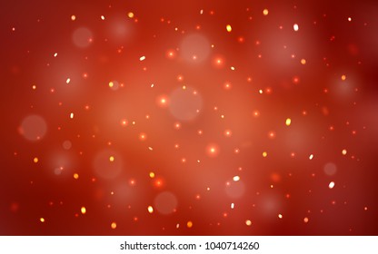 Dark Red vector template with ice snowflakes. Blurred decorative design in xmas style with snow. The pattern can be used for year new  websites.
