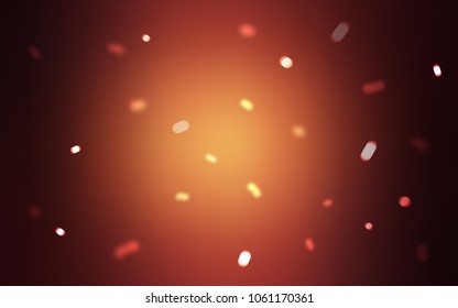 Dark Red vector template with ice snowflakes. Blurred decorative design in xmas style with snow. The pattern can be used for year new  websites.