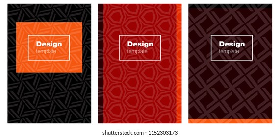 Dark Red vector template for journals. Beautiful colorful sample in abstract style. Pattern notebooks, journals.