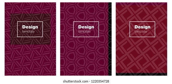 Dark Red vector template for journals. Web interface on abstract background with colorful gradient. Design for cover of books, notepads.