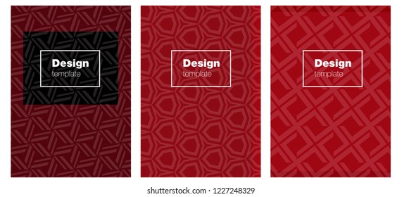 Dark Red vector template for journals. Modern abstract design concept with colorful gradient. Completely new template books.