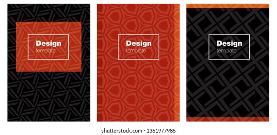 Dark Red vector template for journals. Abstract booklet on colored background with gradient. Pattern for business books, journals.