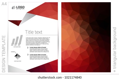 Dark Red vector  template for landing pages. Glitter abstract design concept with text box. Pattern can be used as a template for calendars.