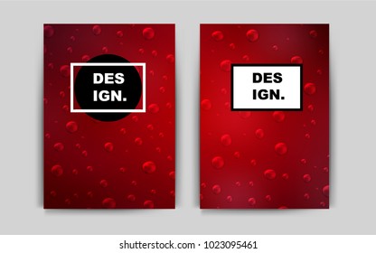 Dark Red vector template for landing pages. Blurred decorative design in abstract style with textbox. The pattern can be used for any ad, booklets.