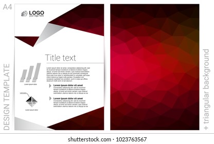 Dark Red vector  template for landing pages. Blurred decorative design in abstract style with textbox. Completely new template for your brand book.