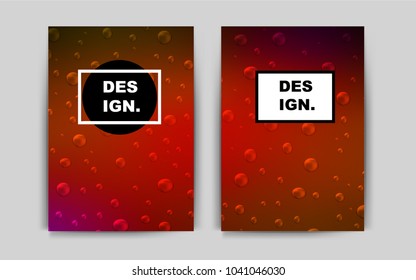 Dark Red vector template for landing pages. Modern abstract design concept with colorful gradient. Beautiful design for cover of notepads.