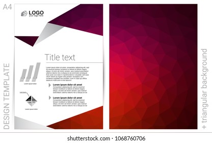Dark Red vector  template for landing pages. Blurred decorative design in abstract style with textbox. Pattern for beautiful business cards, folders.