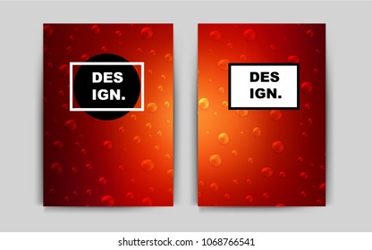 Dark Red vector template for landing pages. Abstract booklet on colored background with gradient. The pattern can be used for any ad, booklets.