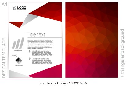 Dark Red vector  template for landing pages. Glitter abstract design concept with text box. Beautiful design for cover of notepads.