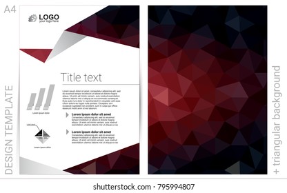 Dark Red vector  template for landing pages. Glitter abstract design concept with text box. Beautiful design for cover of notepads.