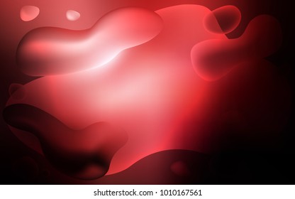 Dark Red vector template with lava shapes. Glitter abstract illustration with wry lines. A new texture for your  ad, booklets, leaflets.