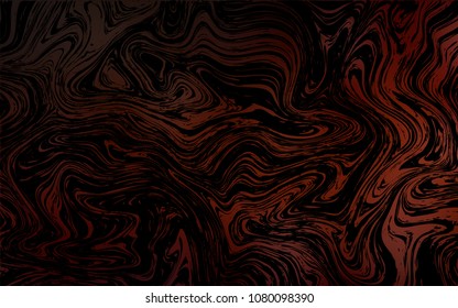 Dark Red vector template with lava shapes. Modern gradient abstract illustration with bandy lines. A completely new template for your business design.