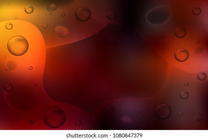 Dark Red vector template with lava shapes. An elegant bright illustration with gradient. Memphis design for your web site.
