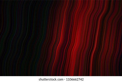 Dark Red vector template with lava shapes. Colorful abstract illustration with gradient lines. Pattern for your business design.