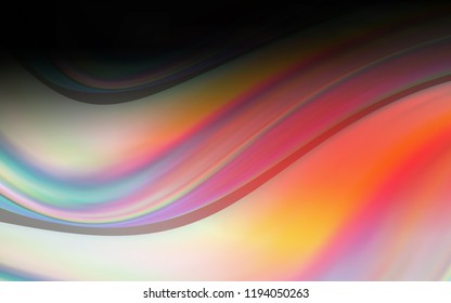Dark Red vector template with lava shapes. Shining crooked illustration in marble style. Brand new design for your ads, poster, banner.