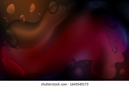 Dark Red vector template with lava shapes. An elegant bright illustration with gradient. Memphis design for your web site.