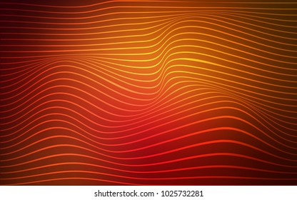 Dark Red vector template with lines. A vague circumflex abstract illustration with gradient. A completely new template for your business design.