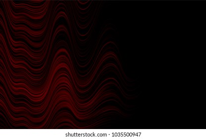 Dark Red vector template with lines, ovals. Shining crooked illustration in marble style. The elegant pattern for brand book.