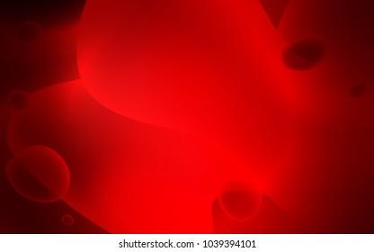 Dark Red vector template with lines, ovals. A completely new color illustration in memphis style. Memphis design for your web site.