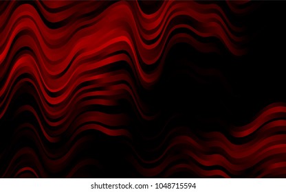 Dark Red vector template with lines, ovals. Shining illustration, which consist of blurred lines, circles. Marble design for your web site.
