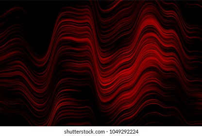Dark Red vector template with lines, ovals. An elegant bright illustration with gradient. The template for cell phone backgrounds.