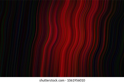 Dark Red vector template with lines, ovals. An elegant bright illustration with gradient. A completely new marble design for your business.