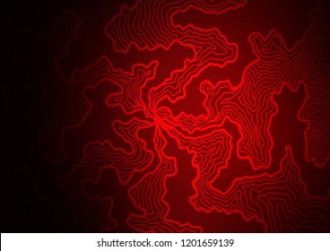 Dark Red vector template with lines, ovals. Colorful illustration in abstract marble style with gradient. A completely new marble design for your business.