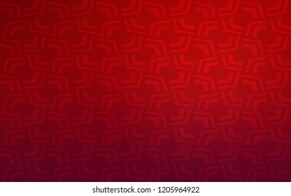 Dark Red vector template with lines, ovals. Creative geometric illustration in marble style with gradient. A completely new template for your business design.