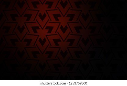 Dark Red vector template with lines, triangles. Beautiful illustration with triangles in nature style. Pattern for websites.