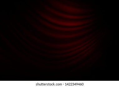 Dark Red vector template with lines, ovals. An elegant bright illustration with gradient. Brand new design for your ads, poster, banner.
