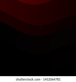 Dark Red vector template with lines. Illustration in abstract style with gradient curved.  Best design for your posters, banners.