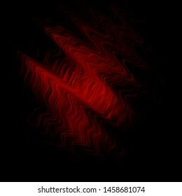 Dark Red vector template with lines. Gradient illustration in simple style with bows. Template for cellphones.