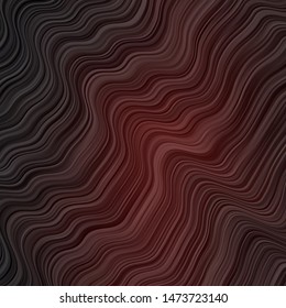 Dark Red vector template with lines. Gradient illustration in simple style with bows. Pattern for booklets, leaflets.
