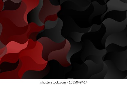Dark Red vector template with lines, ovals. Geometric illustration in marble style with gradient.  Marble design for your web site.
